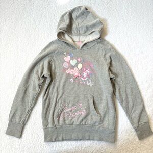 RARE Mezzo Piano Berrie Chan Hoodie Gray Pink Size M 150 Kawaii Japan Lolita